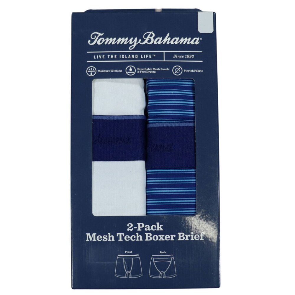 Tommy Bahama 2-Pack Mesh Tech Boxer Brief Men's Underwear NWT Retail Boxed